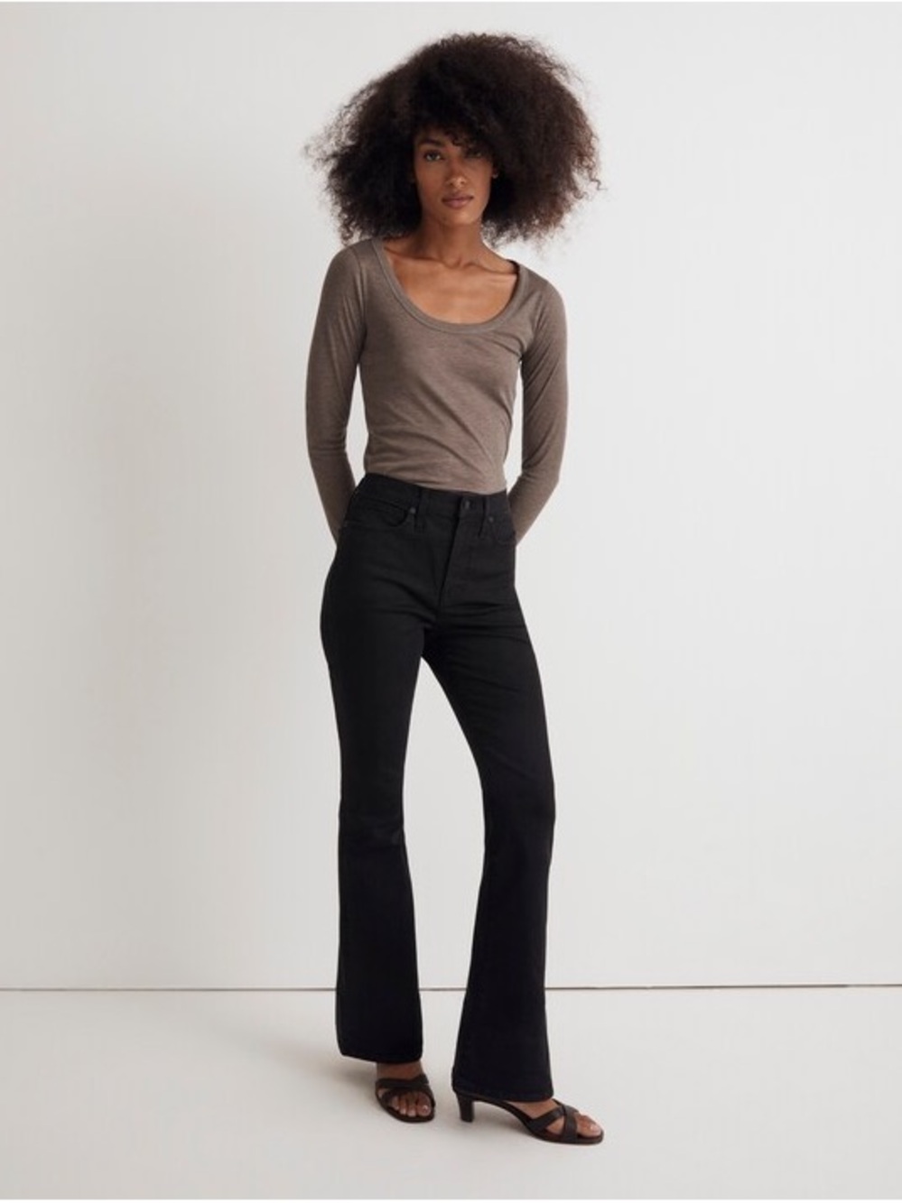 Madewell Skinny Flare Jeans - Women's Black Jeans